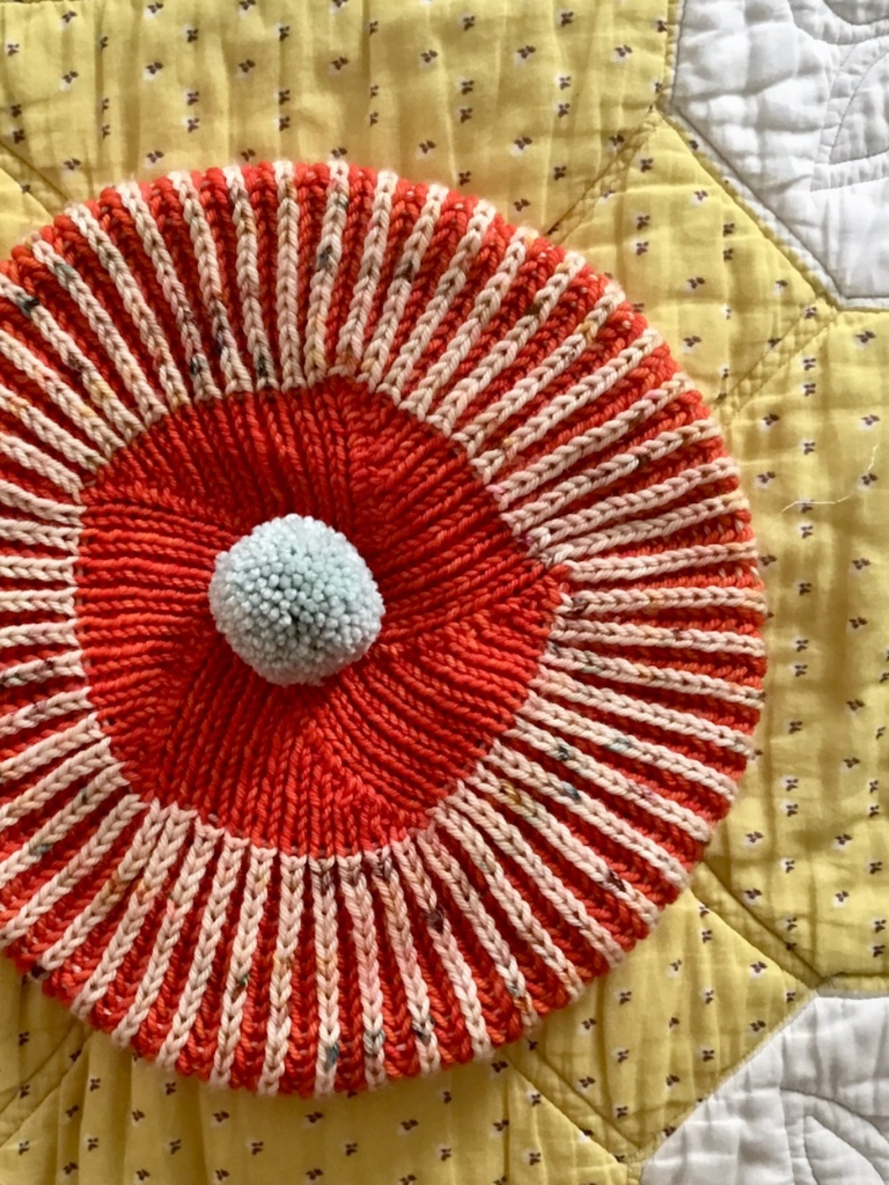 knitted beret (Misha and Puff vibe)